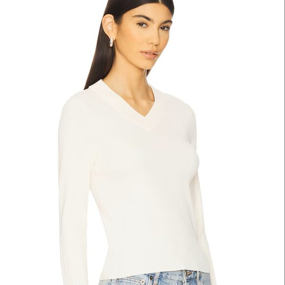 S Rag & Bone Austin V-neck Long Sleeve Ivory Sweater - Worn Once!